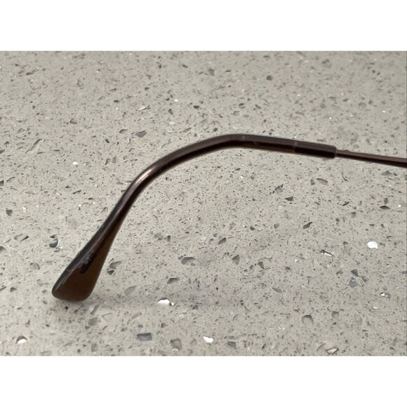 Safilo Elasta Eyeglasses Frames ONLY Italy 56-18-145 9HM 7115 Aviator Brown - Picture 9 of 14